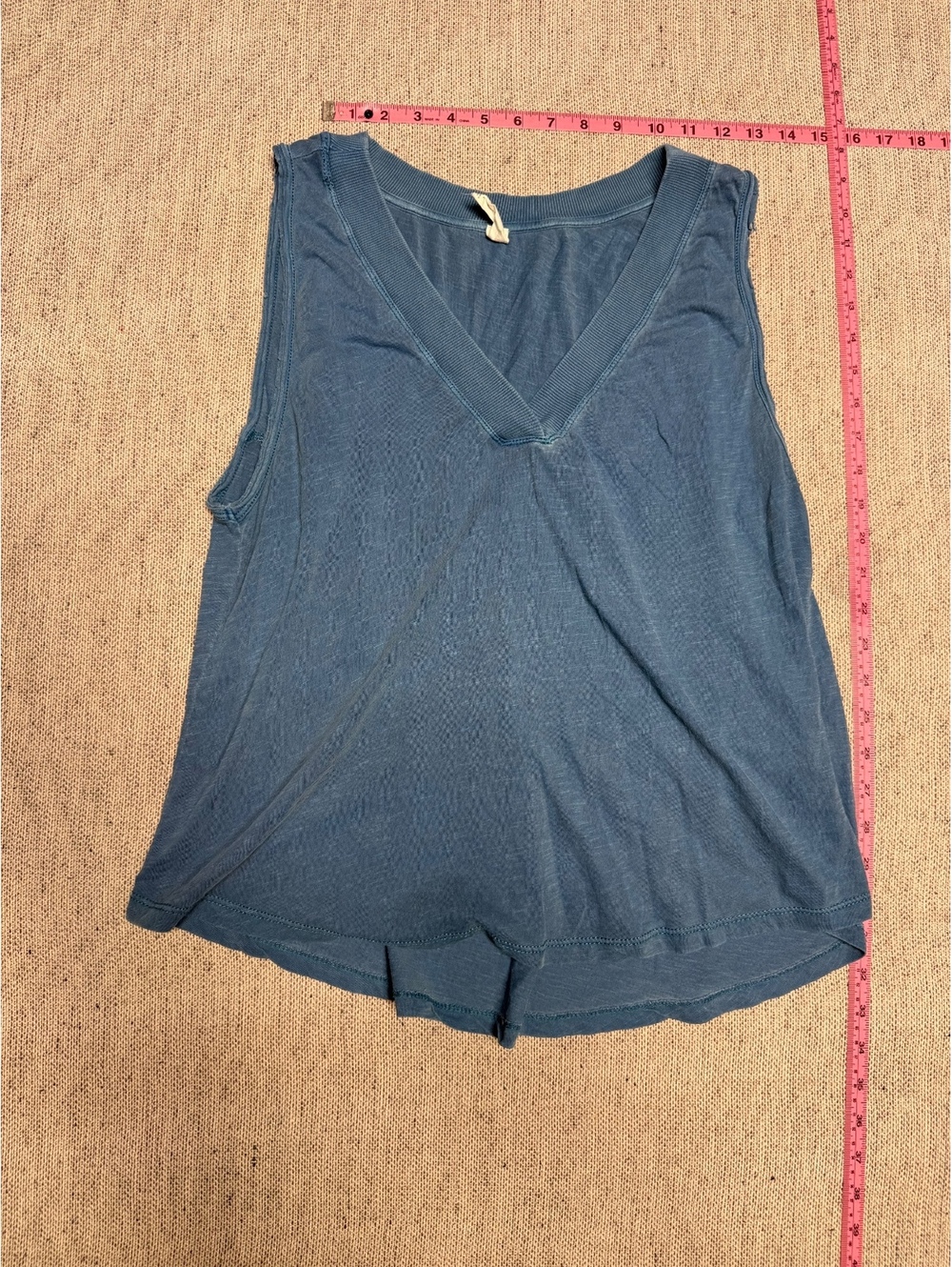 Daily Practice Anthropologie Blue Wrap Front Tank Top L